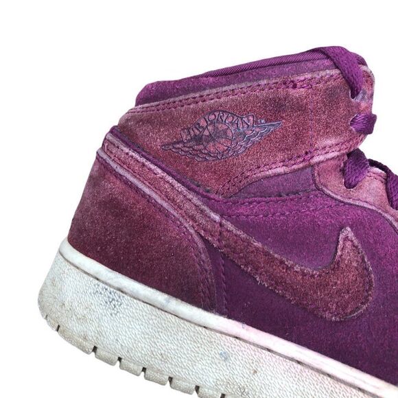 Nike Air Jordan 1 Retro Mid GS 'Bordeaux' Size 6.5 - Picture 11 of 16